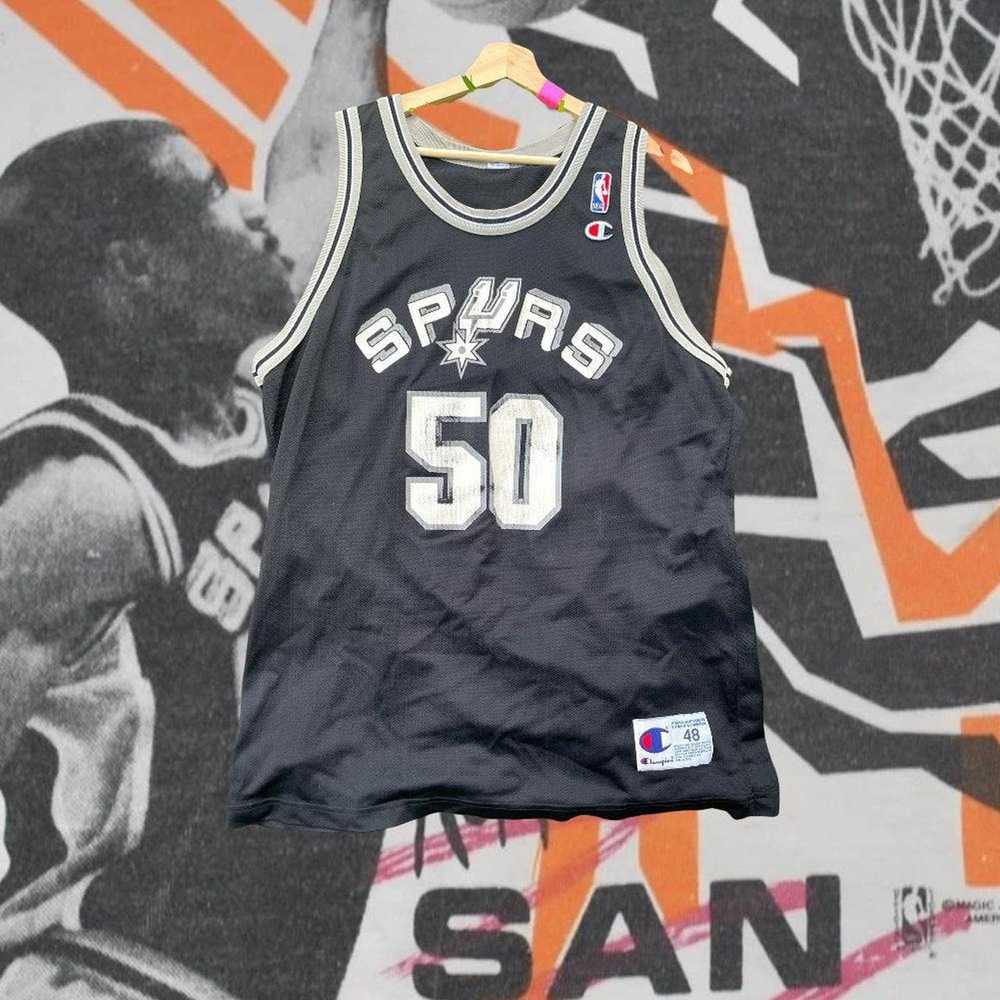 Vintage San Antonio Spurs David Robinson Magic Johnson Brand Shirt Size  Medium