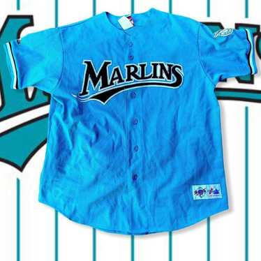 Florida Marlins Retro Nike Team LS Mock Shirt XXL Black Md Israel YGI D3-229