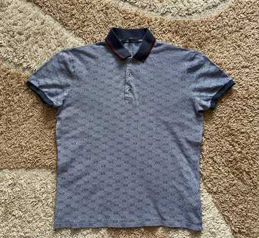 Louis Vuitton Classic Short-sleeved PIQU√â Polo, Grey, XL