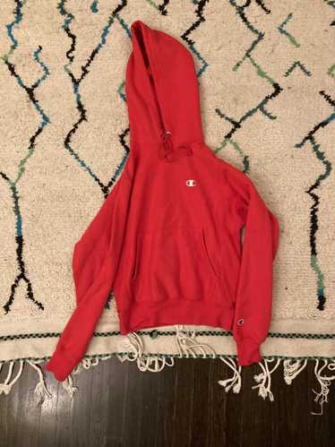 Champion Red champion pull over hoodie