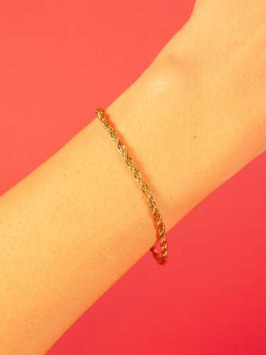 14k Gold Rope Bracelet