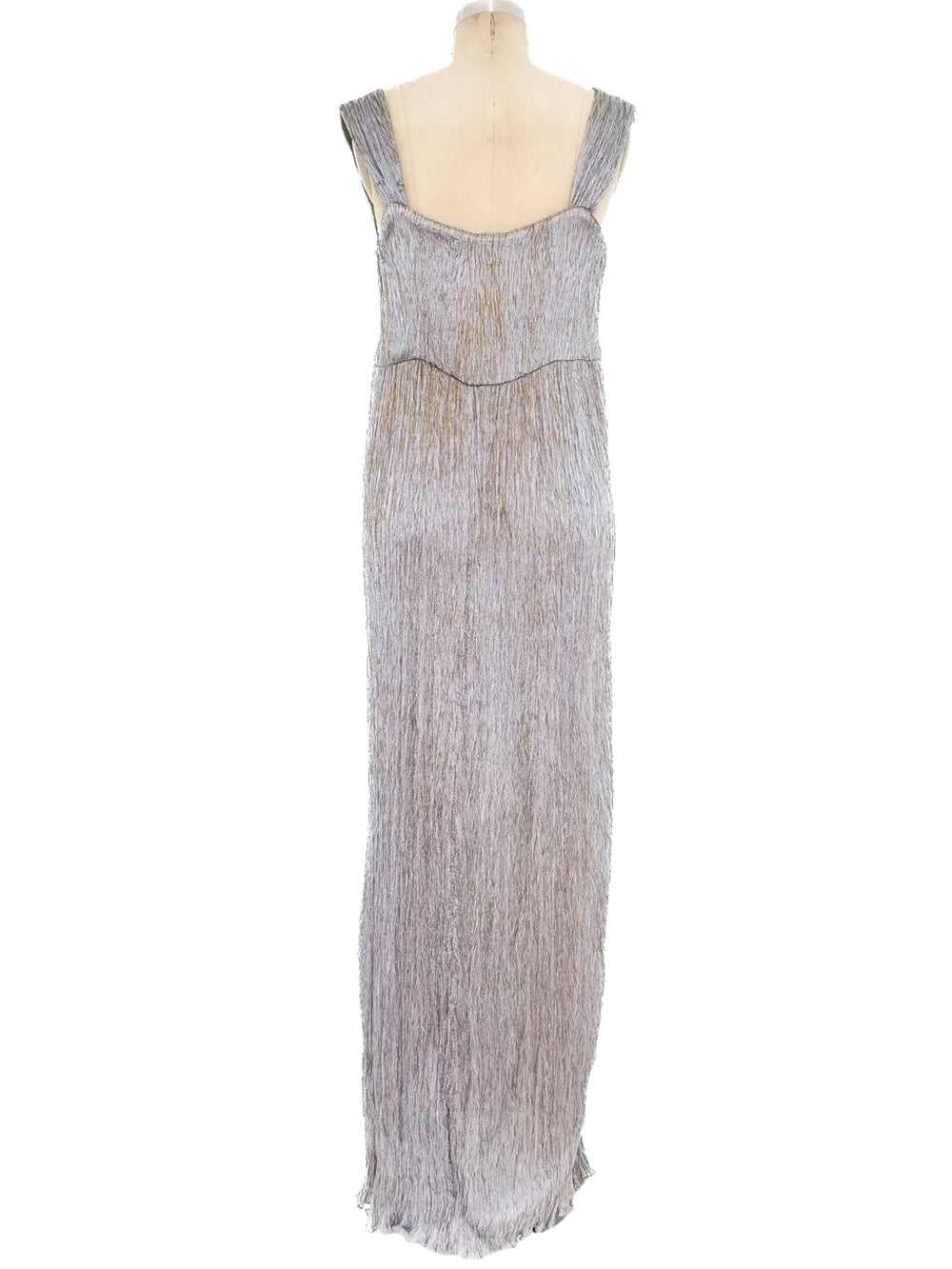 Zandra Rhodes Pleated Column Dress with Duster - image 7