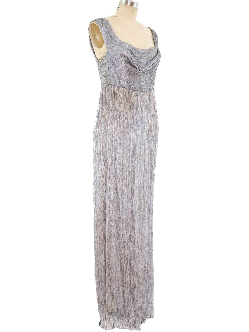 Zandra Rhodes Pleated Column Dress with Duster - image 8
