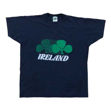 Vintage Ireland Shamrock Blue Green Emerald Sports
