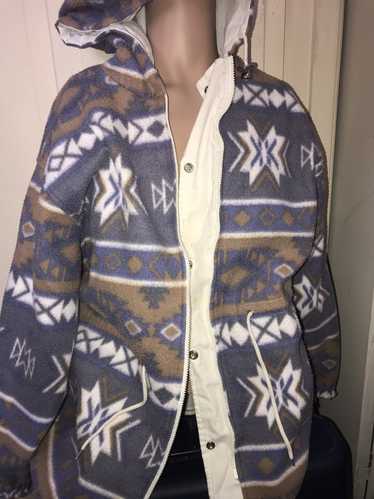 Vintage Vintage Native Print Fleece Jacket