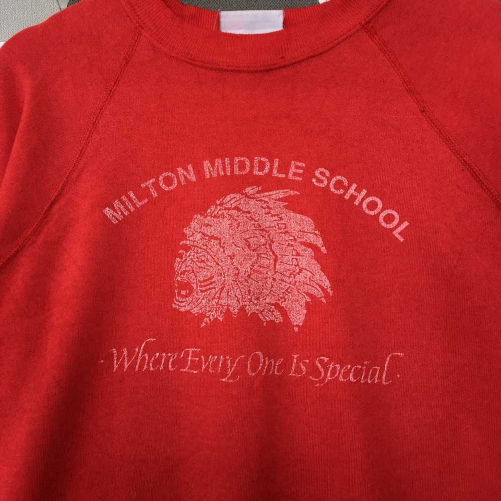 Japanese Brand × Vintage Milton Middle School Swe… - image 4