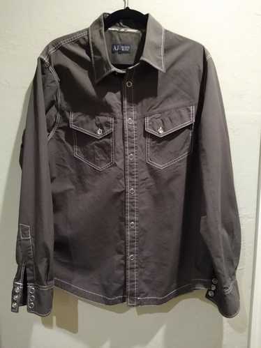 Armani Armani Jeans Western Style Button Front Sh… - image 1