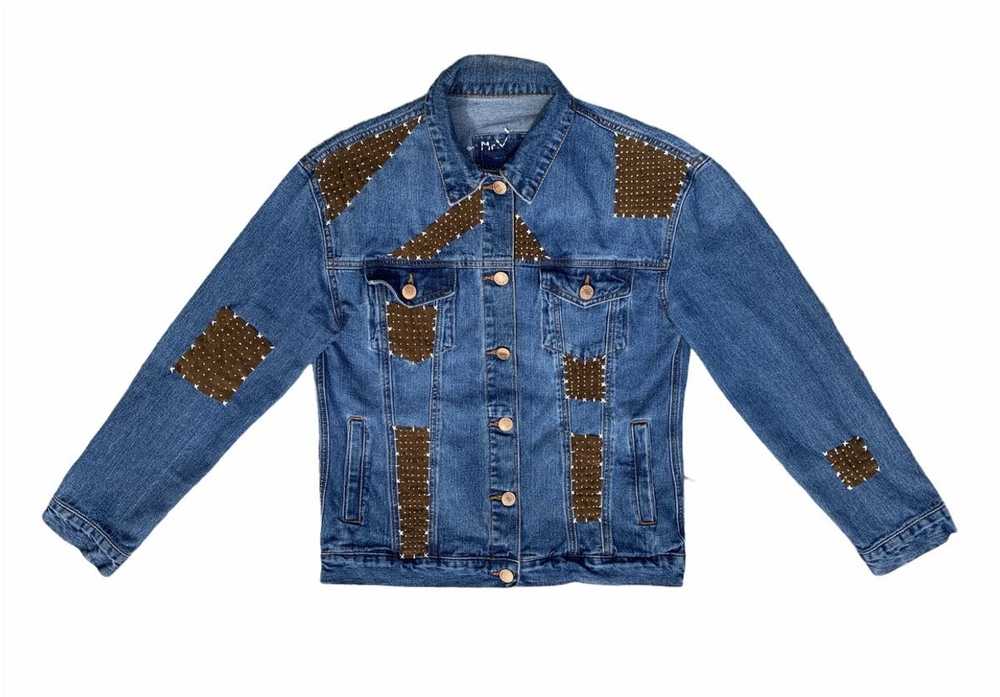 Handmade MrVindicta Hand Embroidered Denim Jacket - image 1