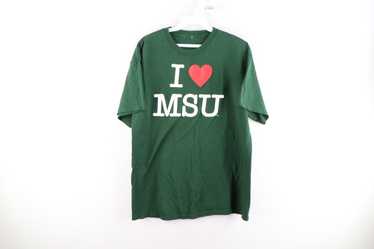 VINTAGE-1990's-STARTER-"MICHIGAN STATE UNIVERSITY"-(MSU)-BASEBALL  JERSEY-LARGE