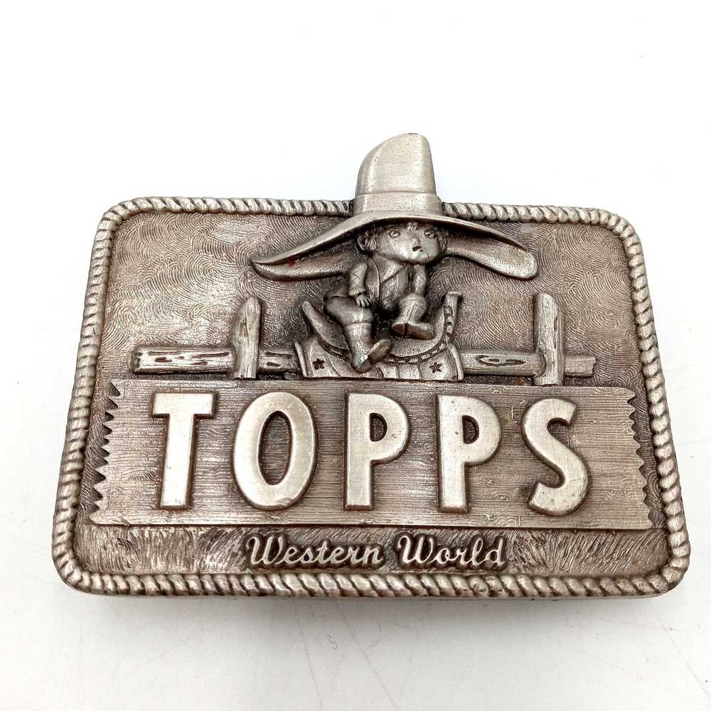 Other Vintage Topps Western World Belt Buckle Cow… - image 5