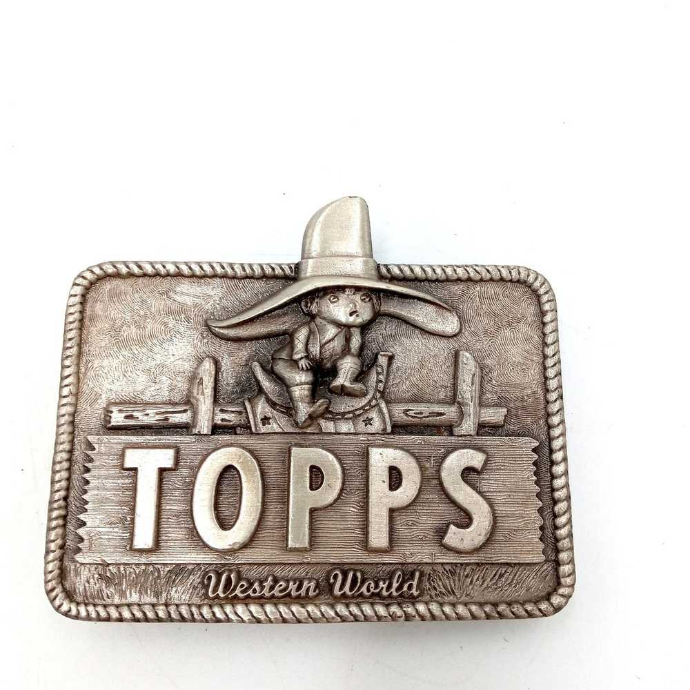 Other Vintage Topps Western World Belt Buckle Cow… - image 7