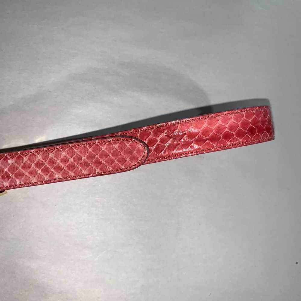 Valentino VALENTINO GARAVANI pink reptile belt en… - image 6
