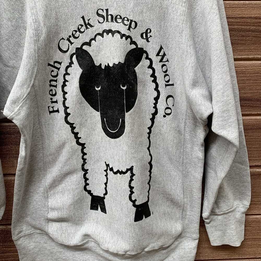 Vintage (A13) Sweatshirt Long French Creek Sheep … - image 2
