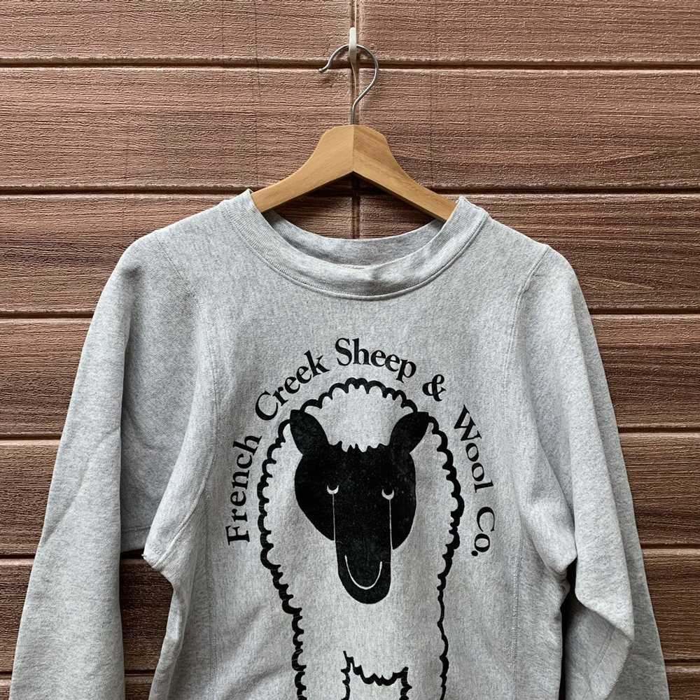 Vintage (A13) Sweatshirt Long French Creek Sheep … - image 3