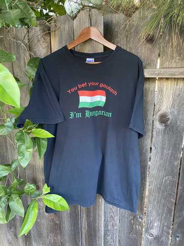 Gildan × Vintage Vintage Hungarian t shirt - image 1