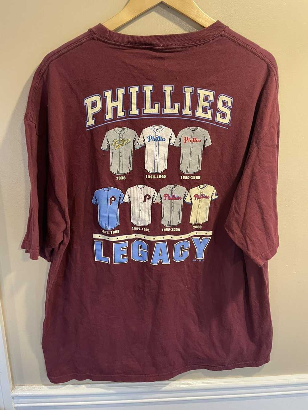 80's Mike Schmidt Philadelphia Phillies Hall of Fame Majestic MLB Jersey  Size Large – Rare VNTG