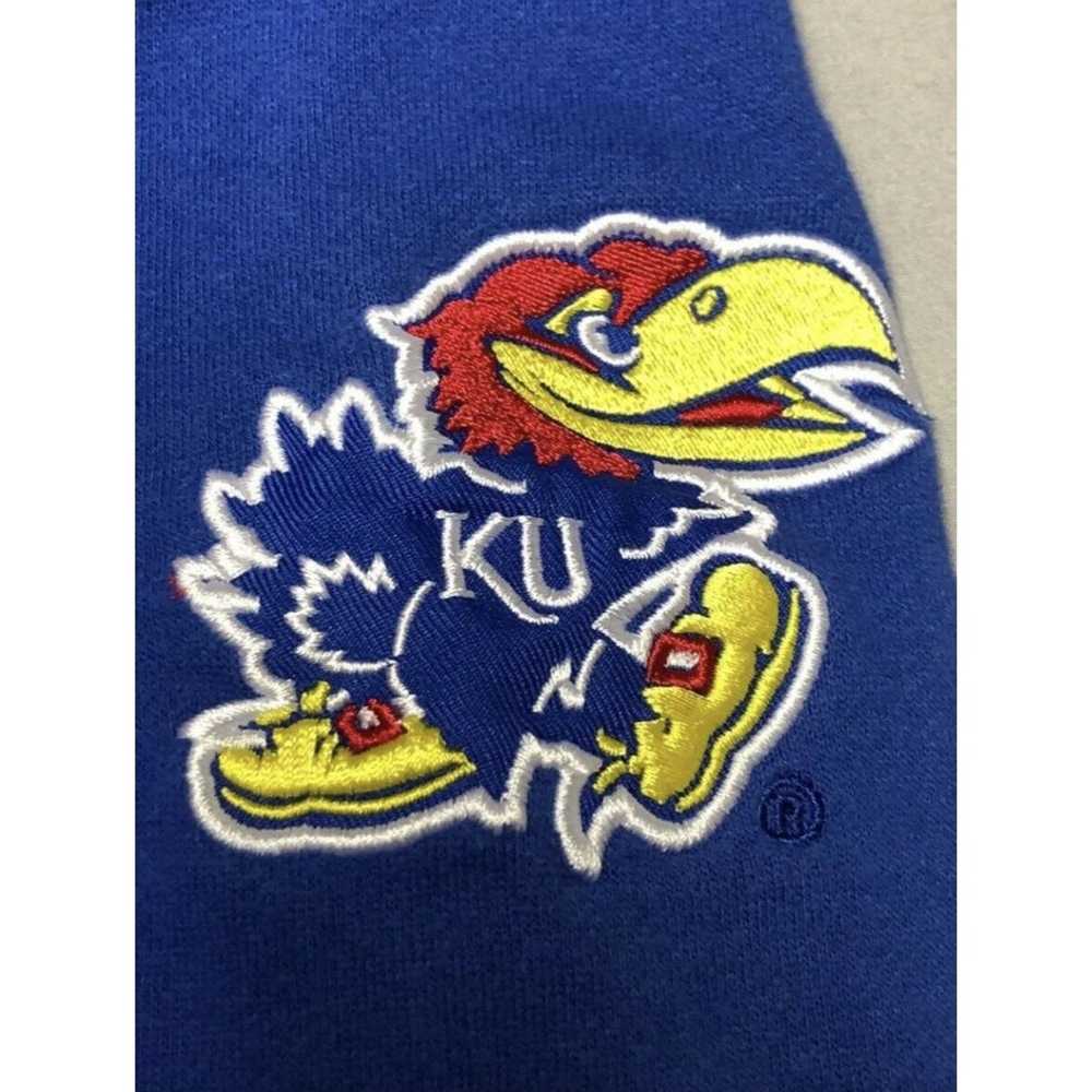 Ncaa Kansas Jay Hawks Zip Hoodie Small - image 2