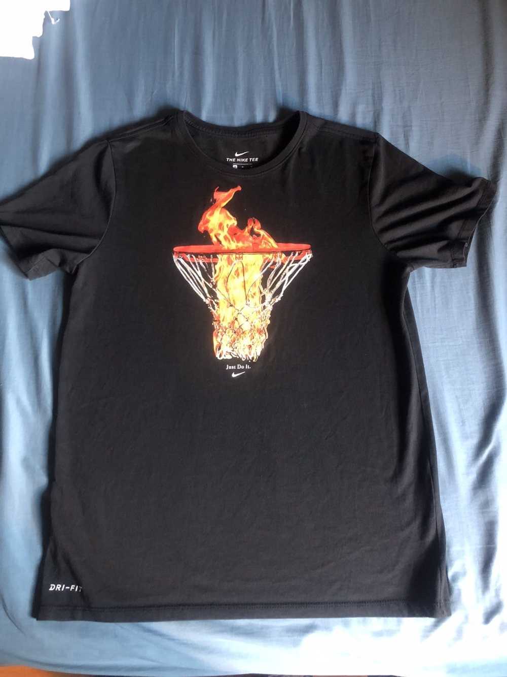 Nike Nike Dri-Fit Flaming Hoop T- shirt - image 1