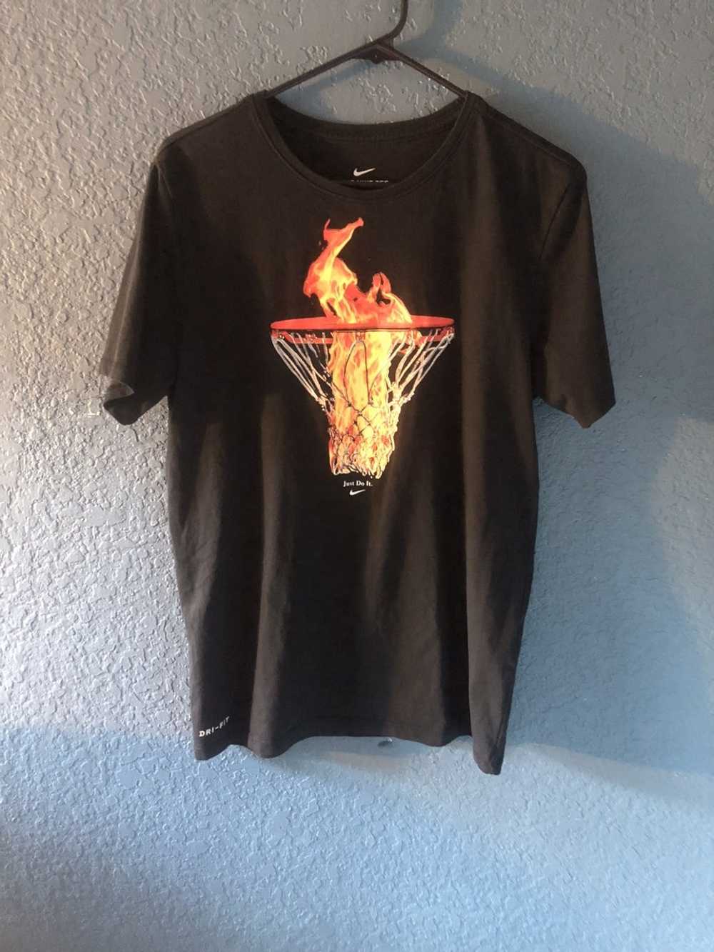 Nike Nike Dri-Fit Flaming Hoop T- shirt - image 4