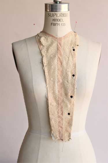 Antique 1900s Silk Lace Blouse Front - image 1