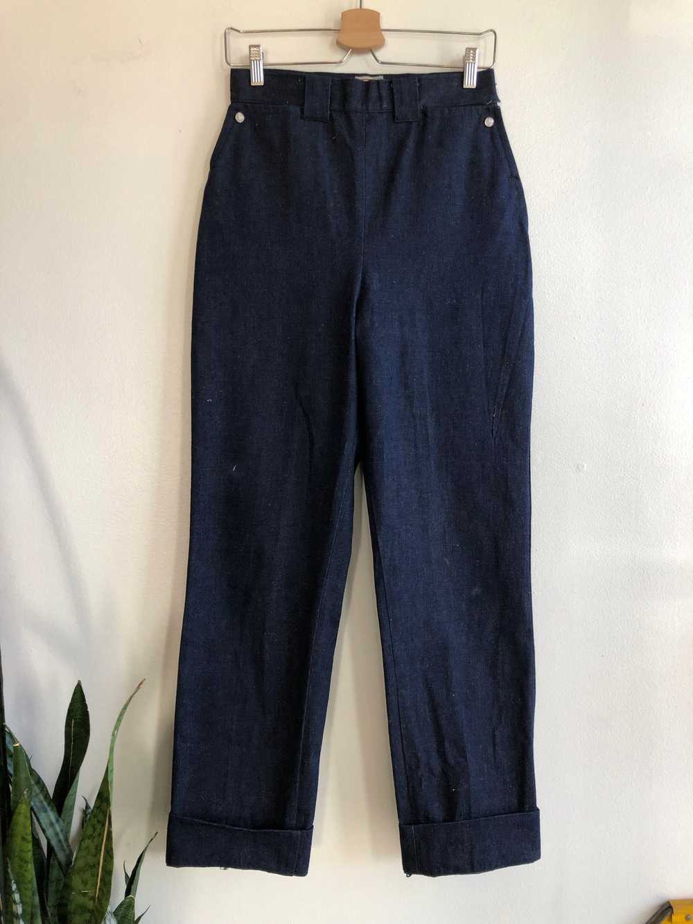 Vintage 1950’s Levi’s “Big E” Side Zip Denim Jeans - image 1