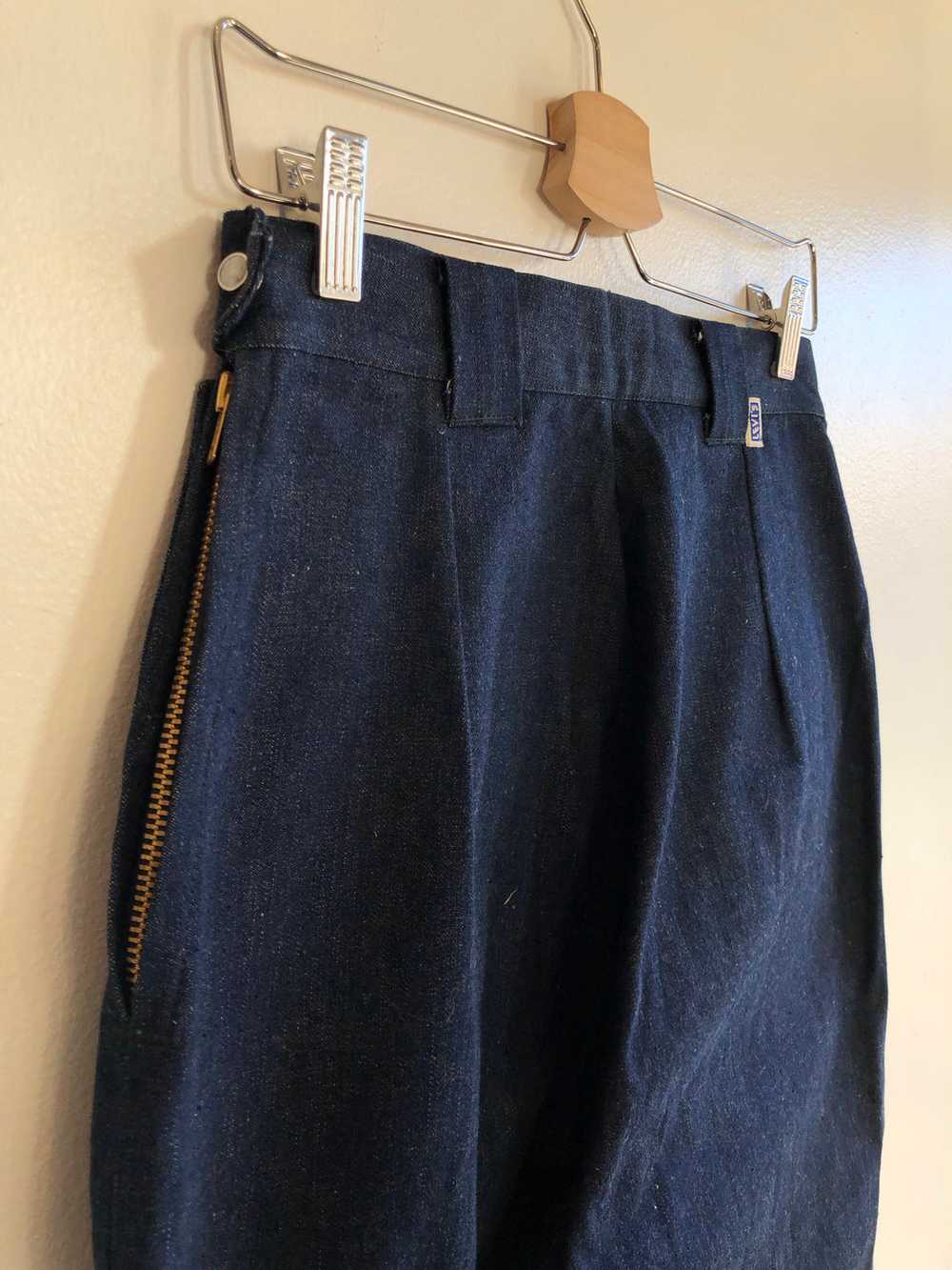 Vintage 1950’s Levi’s “Big E” Side Zip Denim Jeans - image 7