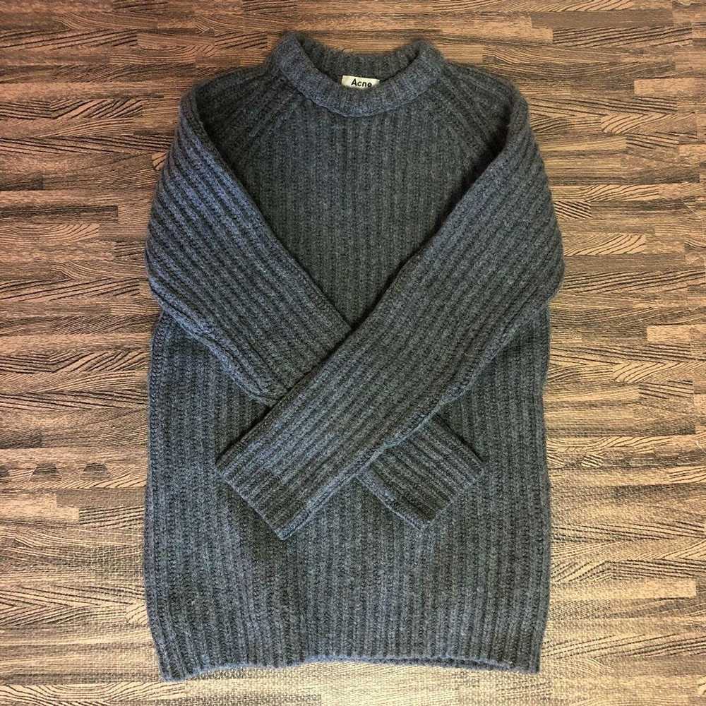 Acne Studios Thick Ribbed Wool Knit Sweater - image 1