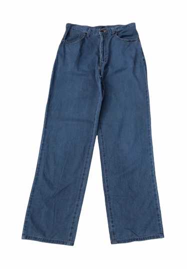 Kenzo Monogram Arron Cotton Denim Jeans In Navy