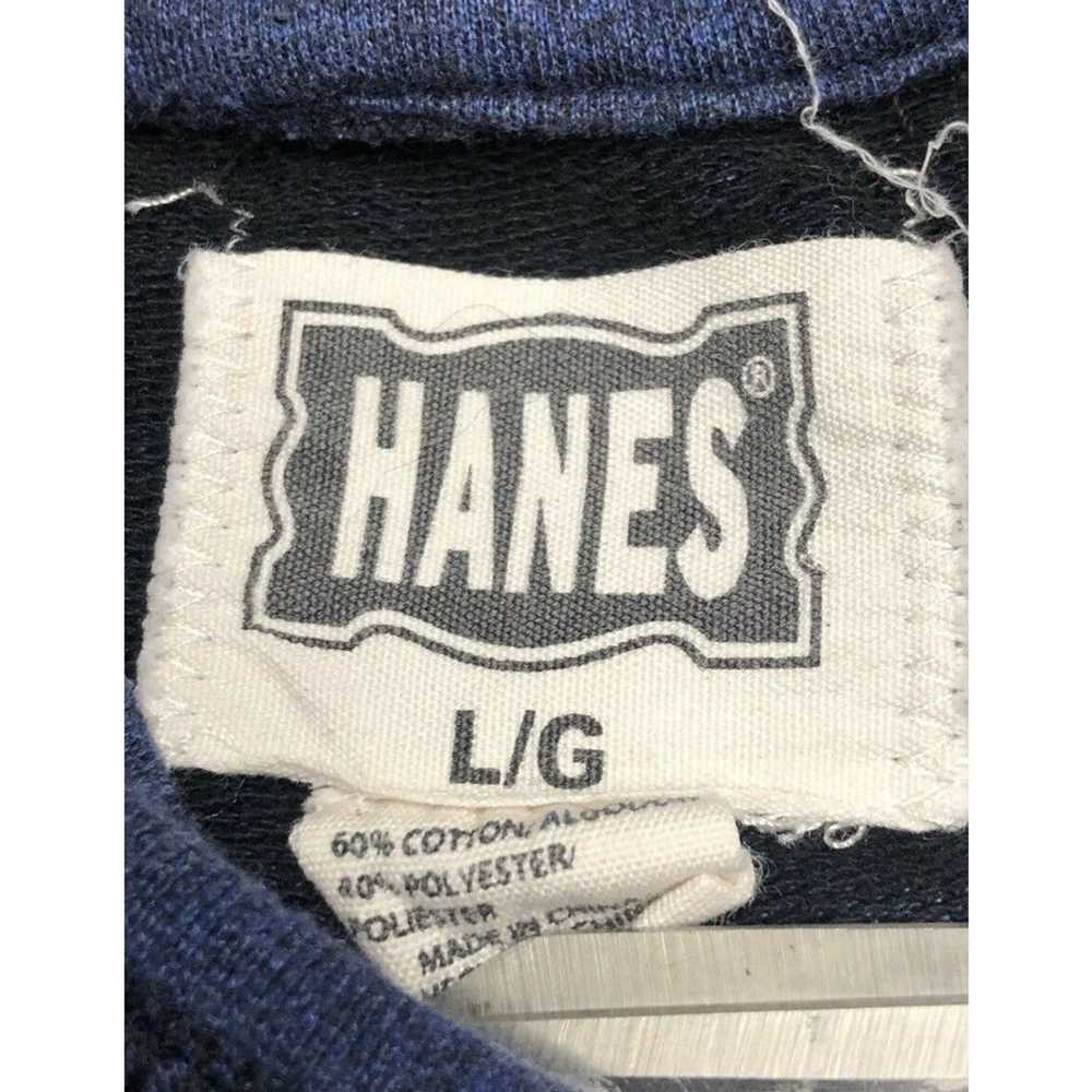 Hanes Vintage Hanes Crewneck Sweatshirt Large Bla… - image 3