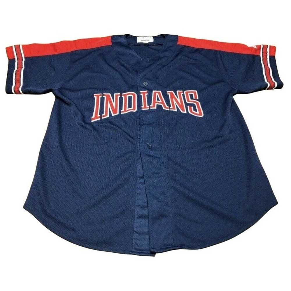 90s Cleveland Indians Starter Patch Jersey - 5 Star Vintage