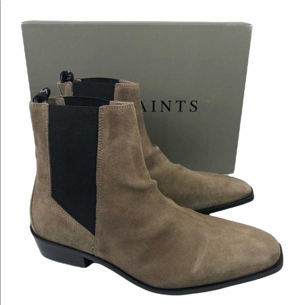 Allsaints ALL SAINTS MENS MARKUS BOOTS TAUPE SIZE… - image 1