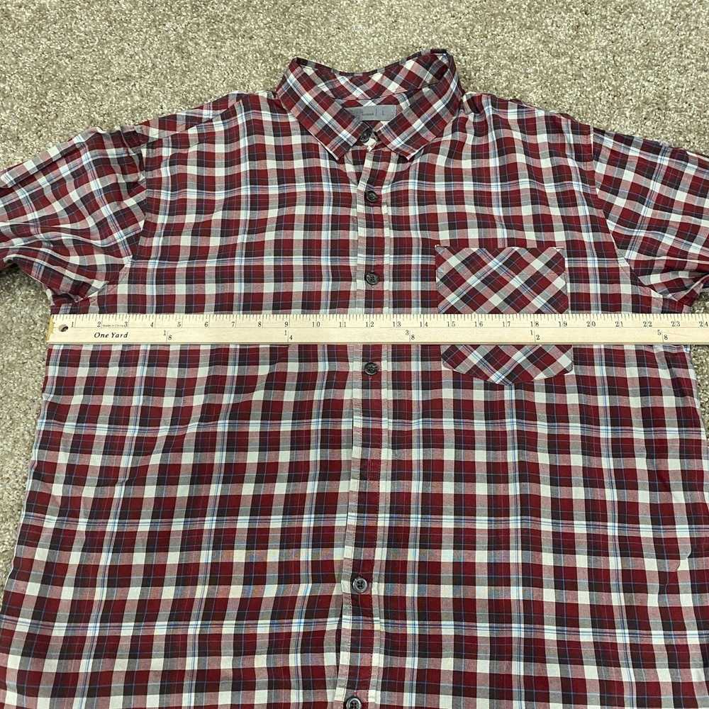 Rei REI Mens Button Down Dress Shirt Large Red Wh… - image 10