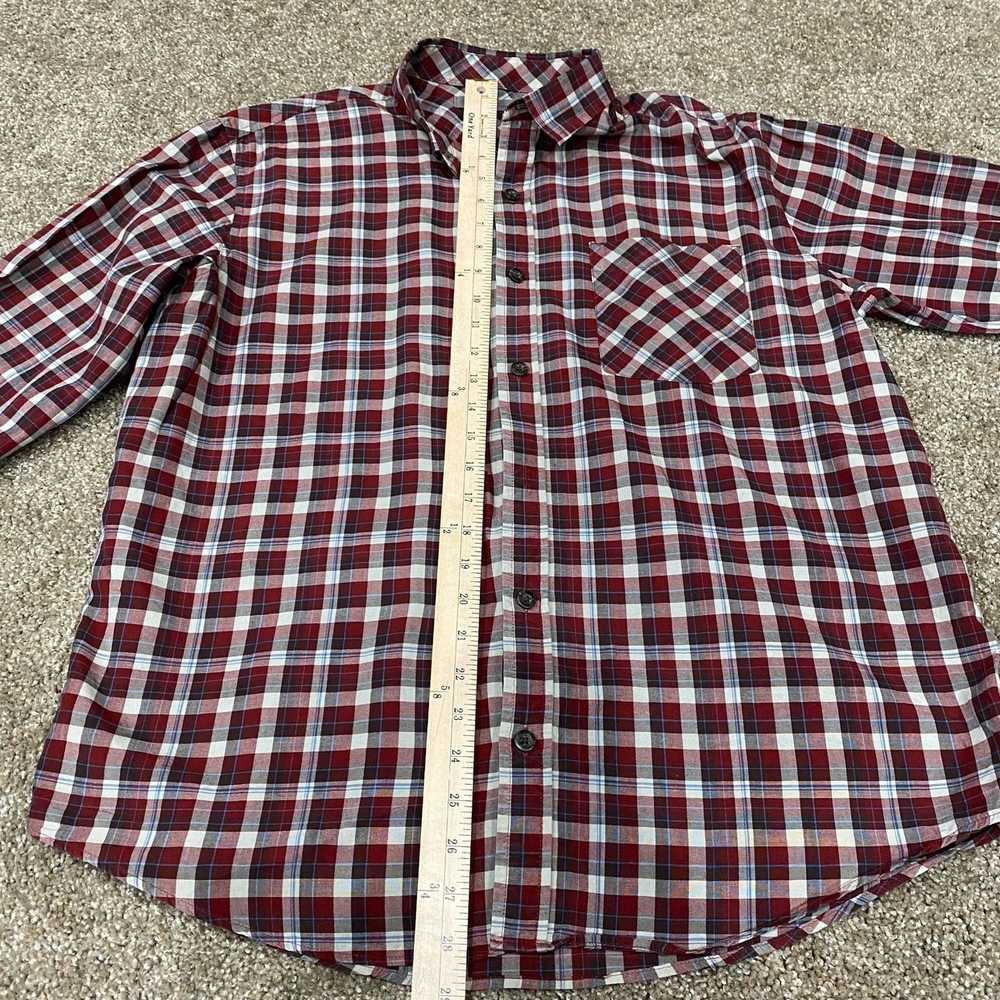 Rei REI Mens Button Down Dress Shirt Large Red Wh… - image 7