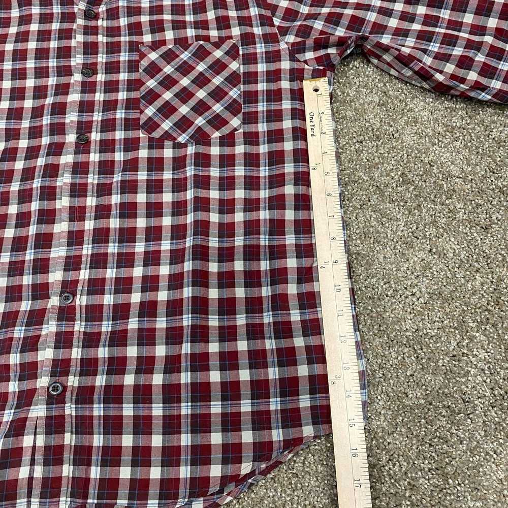 Rei REI Mens Button Down Dress Shirt Large Red Wh… - image 8