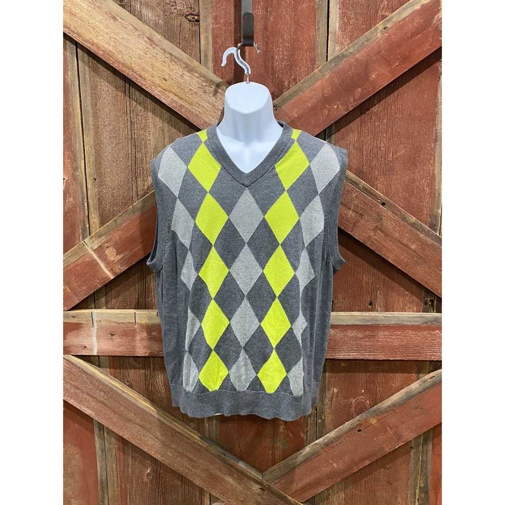 Pga Tour PGA Tour Mens Argyle Sweater Vest Golf X… - image 1