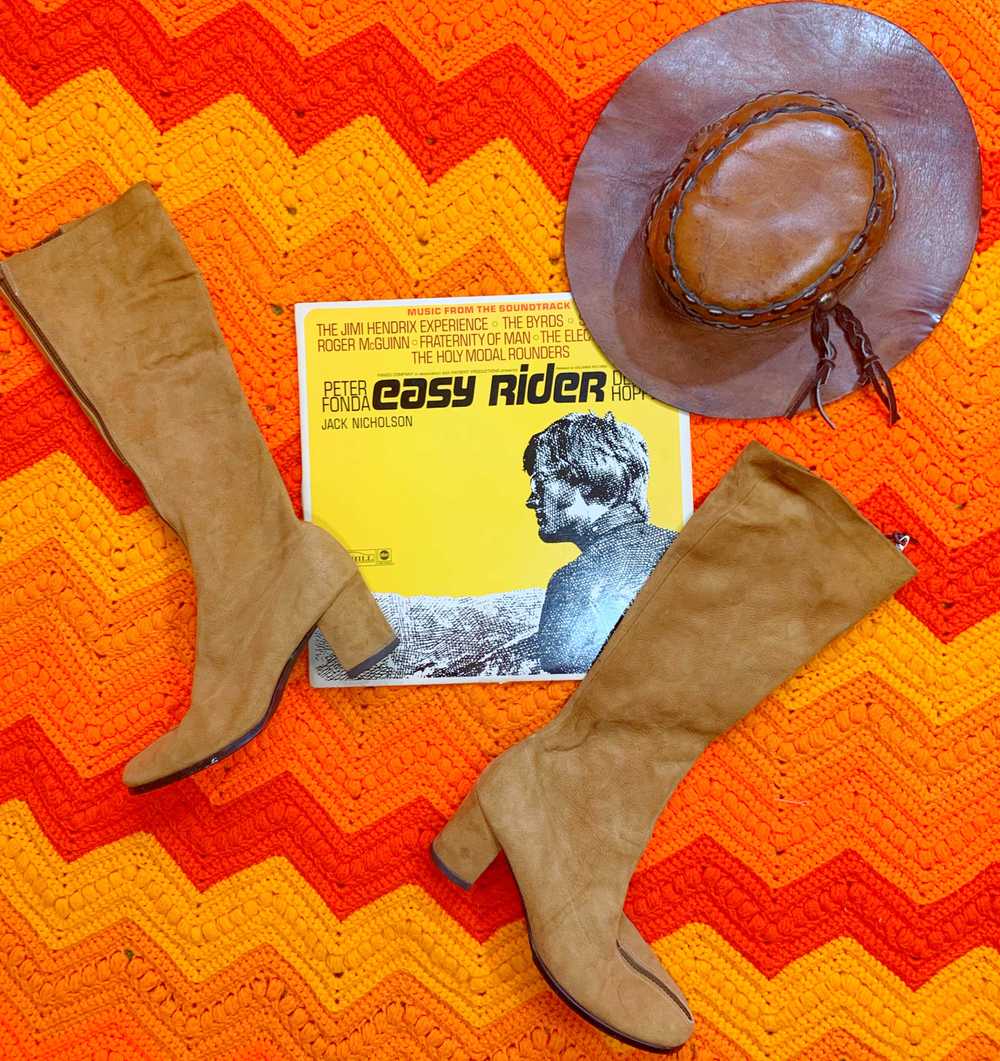 RARE Vintage 60s Deerskin Gogo Boots - image 2