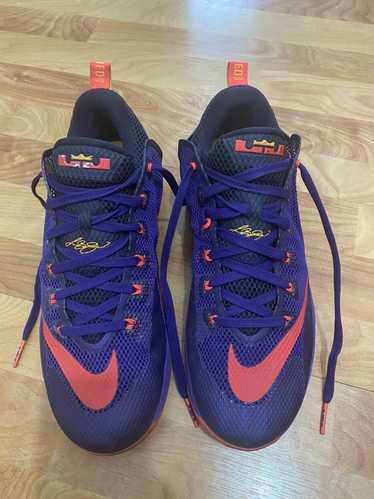 Nike Lebron 12 XII Low LSU Promo Sample 12 Geaux Tigers Lakers Purple jm-11