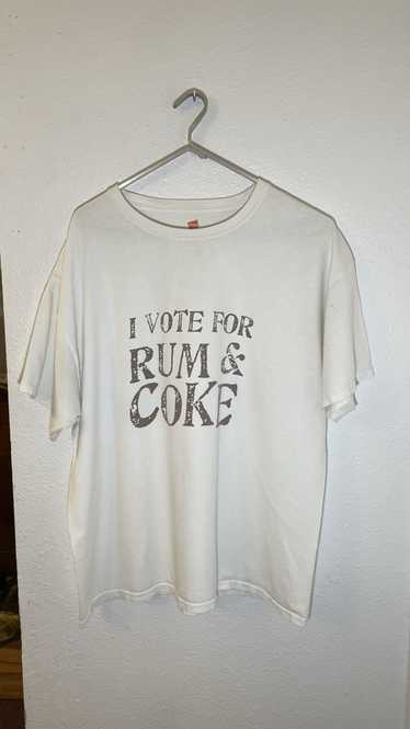 Hanes × Thrifted × Vintage I voted for rum & coke 