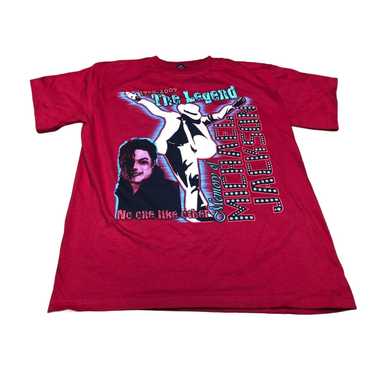 Michael Jackson Memorial T-shirt With Gold Lettering Rap Tee Style