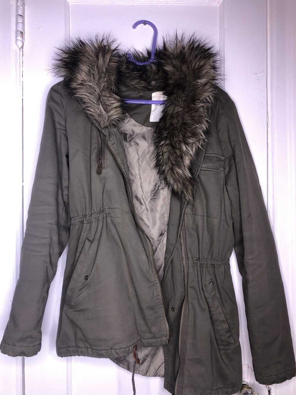 H&M × L.O.G.G. Womens Parka, Olive green - image 1