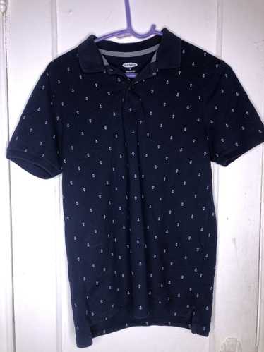 Old Navy Anchor print short sleeve polo