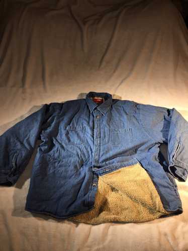 Wrangler Wrangler x Denim Button Up Fleece Lined