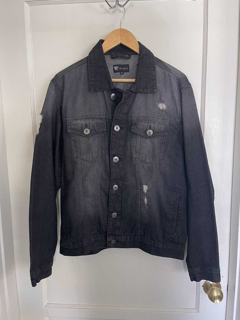 Waimea Distressed black Denim Jacket - image 1