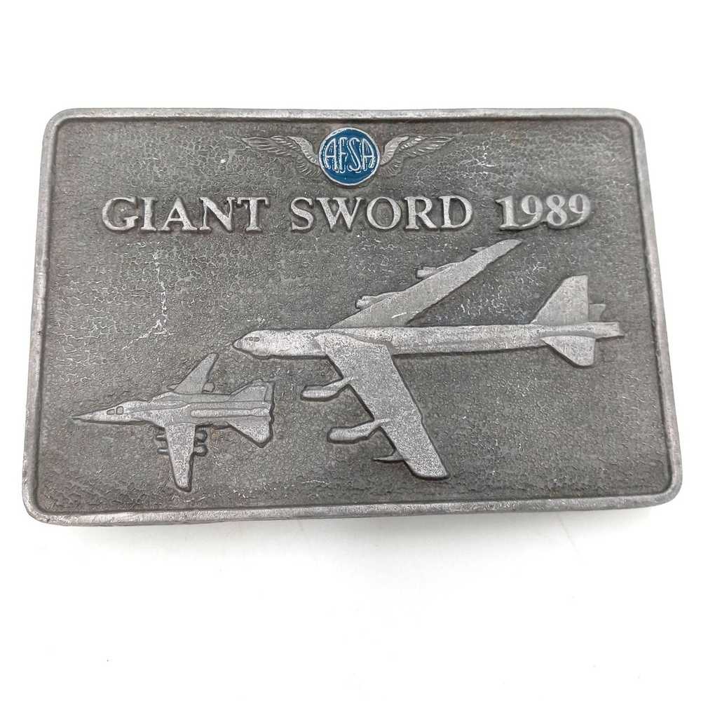 Other Air Force Giant Sword Belt Buckle 1989 AFSA… - image 1