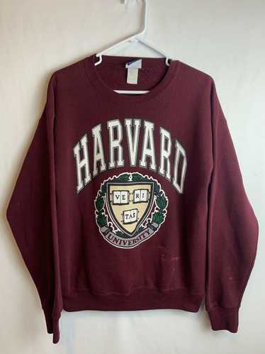 Lee Vintage Lee Burgundy Harvard University Sweat… - image 1