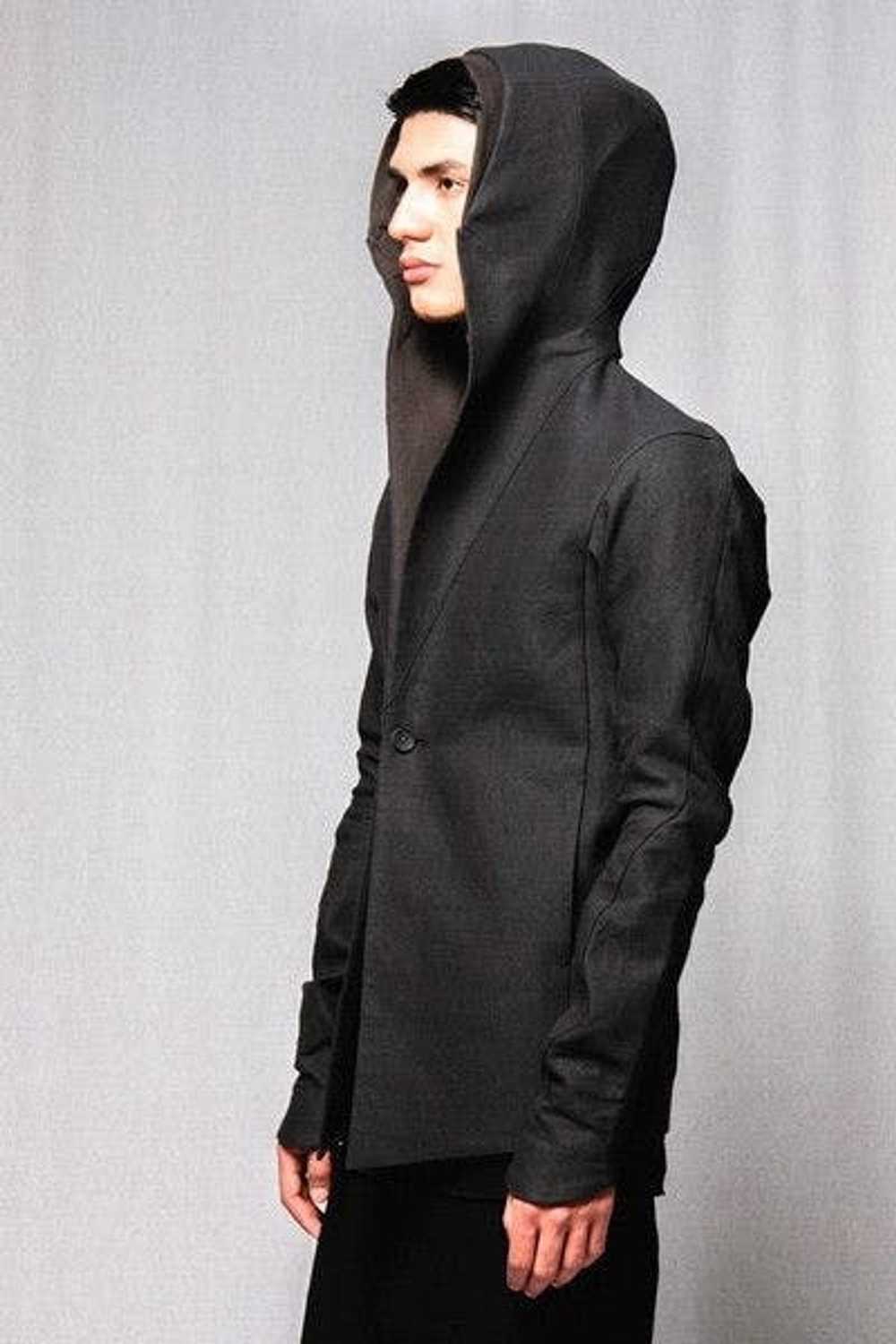 Devoa Charcoal Washi Stretch Hooded Jacket - Devo… - image 2