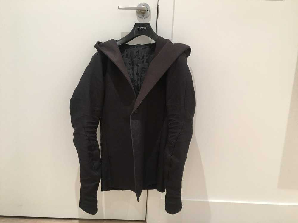 Devoa Charcoal Washi Stretch Hooded Jacket - Devo… - image 5