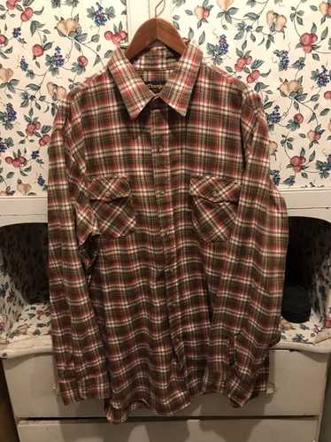 Sears × Vintage Vintage 80s Sears Button Up Flanne