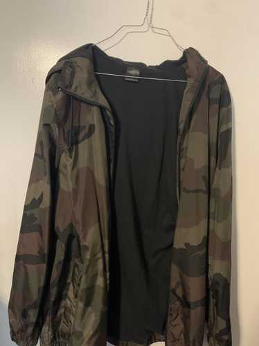 Zine Camouflage Wind Breaker Zip Up Hoodie