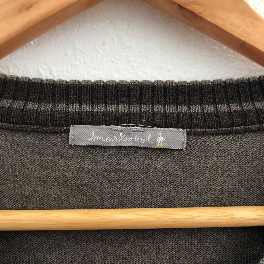 Smart Wool SMARTWOOL Brown Kiva Ridge V-Neck Meri… - image 9